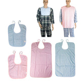 Maxbell Maxbell Short Adult Disability Bib Mealtime Dining Cloth Protector Apron Waterproof Blue