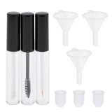 Maxbell Maxbell 3 Pieces Eyelash Growth Mascara Tube Eyeliner Lip Gloss Vials Funnels 10ml
