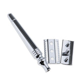 Men's Double Edge Safety Shaving Razor Alloy Classic Manual Shaver Base Set