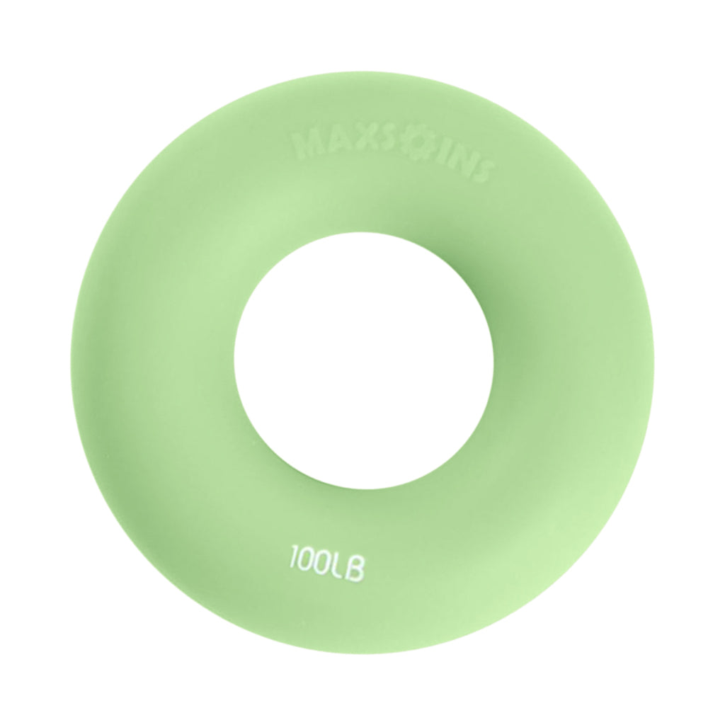 Maxbell Maxbell Silicone Hand Strengthener Gripper Ring Forearm Finger Exerciser Green 100LB