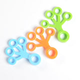 Maxbell Maxbell Finger Stretcher Resistance Band Exerciser Hand Grip Strength Trainer Orange