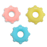 Maxbell Maxbell Silicone Forearm Wrist Finger Exerciser Hand Grip Strengthener Gripper Ring White