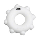 Maxbell Maxbell Silicone Forearm Wrist Finger Exerciser Hand Grip Strengthener Gripper Ring White