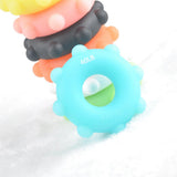 Maxbell Maxbell Silicone Forearm Wrist Finger Exerciser Hand Grip Strengthener Gripper Ring White