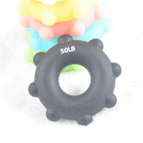 Maxbell Maxbell Silicone Forearm Wrist Finger Exerciser Hand Grip Strengthener Gripper Ring White