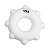 Maxbell Maxbell Silicone Forearm Wrist Finger Exerciser Hand Grip Strengthener Gripper Ring White