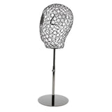 Maxbell Suede Cork Mannequin Head Hat Rack Cap Wig Holder Display Stand Model Set
