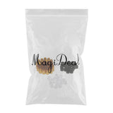 Maxbell Maxbell Lots 20pcs Empty Clear Glass Dram Bottles Vials With Black Screw Cap Brown 3ml