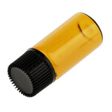 Maxbell Maxbell Lots 20pcs Empty Clear Glass Dram Bottles Vials With Black Screw Cap Brown 3ml