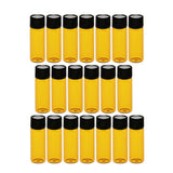 Maxbell Maxbell Lots 20pcs Empty Clear Glass Dram Bottles Vials With Black Screw Cap Brown 5ml