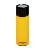 Maxbell Maxbell Lots 20pcs Empty Clear Glass Dram Bottles Vials With Black Screw Cap Brown 5ml