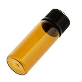 Maxbell Maxbell Lots 20pcs Empty Clear Glass Dram Bottles Vials With Black Screw Cap Brown 5ml