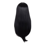 23'' Natural Silky Real Human Hair Black Long Straight Wigs Full Hairpieces