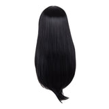 23'' Natural Silky Real Human Hair Black Long Straight Wigs Full Hairpieces