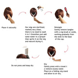 23'' Natural Silky Real Human Hair Black Long Straight Wigs Full Hairpieces