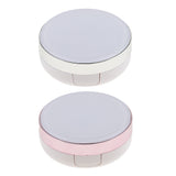 Maxbell 2x Round Empty Luxurious Portable Air Cushion Puff Box Cream Container Case