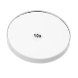 Maxbell Maxbell Travel Wall Suction Mirror 10x Magnifying for Makeup Cosmetic Bedroom Mirror White