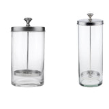 6Clear Sanitizer Disinfectant Glass Jar for Hair Styling Tool Sanitizing S L