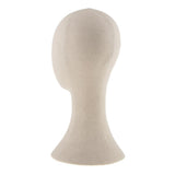 Maxbell 3pcs Canvas Block Mannequin Head Wig Hat Making Glasses Holder with Stand
