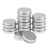 Maxbell 20pcs 15/25ml Aluminium Lip Balm Tin Pot Cosmetic Cream Jar Bottle Container