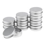 Maxbell 20pcs 15/25ml Aluminium Lip Balm Tin Pot Cosmetic Cream Jar Bottle Container