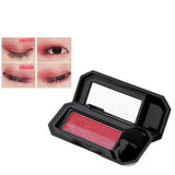 Maxbell Double Color Shimmer Waterproof Fine Powder Eyeshadow with Stamp 1#Mermaid Peach Flower - Aladdin Shoppers