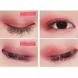Maxbell Double Color Shimmer Waterproof Fine Powder Eyeshadow with Stamp 1#Mermaid Peach Flower - Aladdin Shoppers