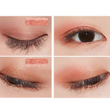 Maxbell Double Color Shimmer Waterproof Fine Powder Eyeshadow with Stamp 2#Grapefruit Pumpkin - Aladdin Shoppers