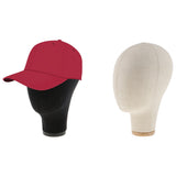 Maxbell Cork Canvas Block Mannequin Model Head Wigs Making Display with Tripod Stand