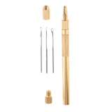 Maxbell Aluminum Crochet Hook Needles Lace Base for Beads Ring Dreadlock Wig Making