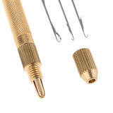 Maxbell Aluminum Crochet Hook Needles Lace Base for Beads Ring Dreadlock Wig Making