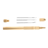 Maxbell Aluminum Crochet Hook Needles Lace Base for Beads Ring Dreadlock Wig Making