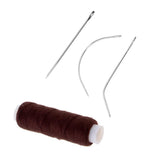 Maxbell 5 Pieces Cotton Hair Track Weft Weaving Sew Decor Thread for Hair Extensions