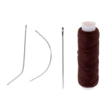 Maxbell 5 Pieces Cotton Hair Track Weft Weaving Sew Decor Thread for Hair Extensions