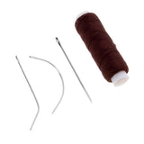 Maxbell 5 Pieces Cotton Hair Track Weft Weaving Sew Decor Thread for Hair Extensions