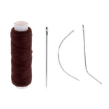 Maxbell 5 Pieces Cotton Hair Track Weft Weaving Sew Decor Thread for Hair Extensions