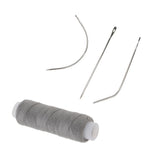 Maxbell 5 Pieces Cotton Hair Track Weft Weaving Sew Decor Thread for Hair Extensions
