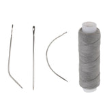 Maxbell 5 Pieces Cotton Hair Track Weft Weaving Sew Decor Thread for Hair Extensions