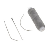 Maxbell 5 Pieces Cotton Hair Track Weft Weaving Sew Decor Thread for Hair Extensions
