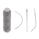 Maxbell 5 Pieces Cotton Hair Track Weft Weaving Sew Decor Thread for Hair Extensions