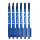 Maxbell 12Pcs Tattoo Pen Tattoo Skin Marker Marking Scribe Pen Fine Tip Black & Blue