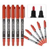 Maxbell 18 Pcs Tattoo Pen Tattoo Skin Marker Marking Scribe Pen Black Blue Red Color