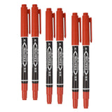 Maxbell 18 Pcs Tattoo Pen Tattoo Skin Marker Marking Scribe Pen Black Blue Red Color