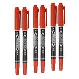 Maxbell 18 Pcs Tattoo Pen Tattoo Skin Marker Marking Scribe Pen Black Blue Red Color