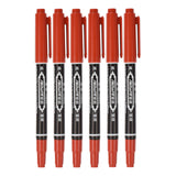 Maxbell 18 Pcs Tattoo Pen Tattoo Skin Marker Marking Scribe Pen Black Blue Red Color