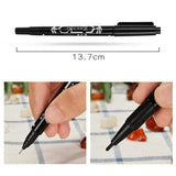 Maxbell 18 Pcs Tattoo Pen Tattoo Skin Marker Marking Scribe Pen Black Blue Red Color