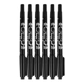 Maxbell 12Pcs Tattoo Pen Tattoo Skin Marker Marking Scribe Pen Fine Tip Black & Blue