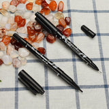 Maxbell 18 Pcs Tattoo Pen Tattoo Skin Marker Marking Scribe Pen Black Blue Red Color