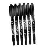 Maxbell 12Pcs Tattoo Pen Tattoo Skin Marker Marking Scribe Pen Fine Tip Black & Blue