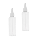 Maxbell 6pcs Plastic 100ml Travel Squeeze Bottle Lotion Shampoo Container Clear Cap